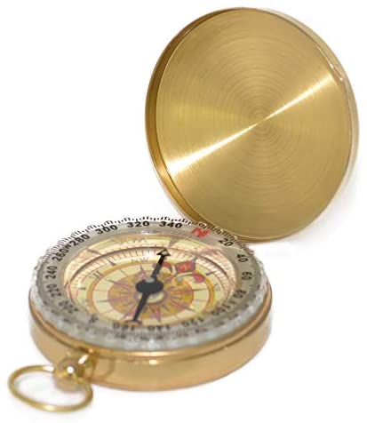 Brass compass